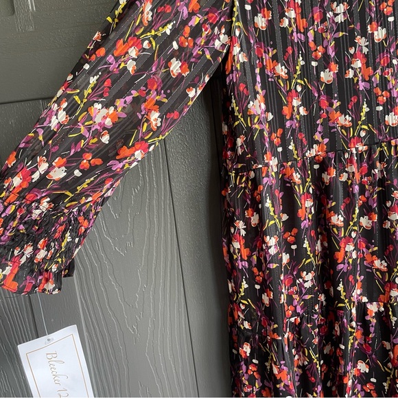 Bleecker 126 long sleeve Floral Print Women's Dress 12 Large - Picture 6 of 13